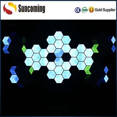 RGB 3D LED Wall Tile Ceiling Lighting Fixture Dj Lights for Disco